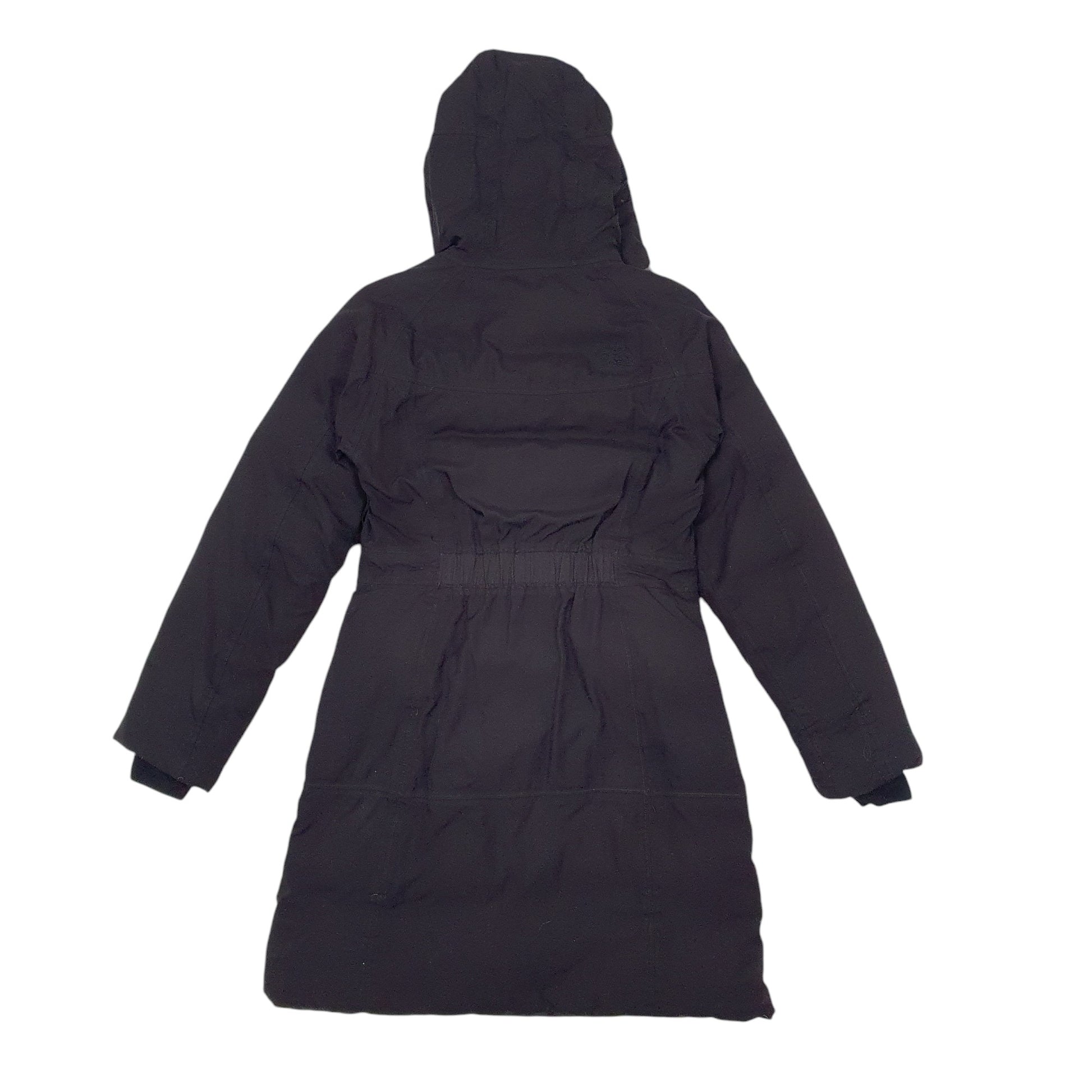 Womens Black The North Face Puffer Long Line Trench  Coat