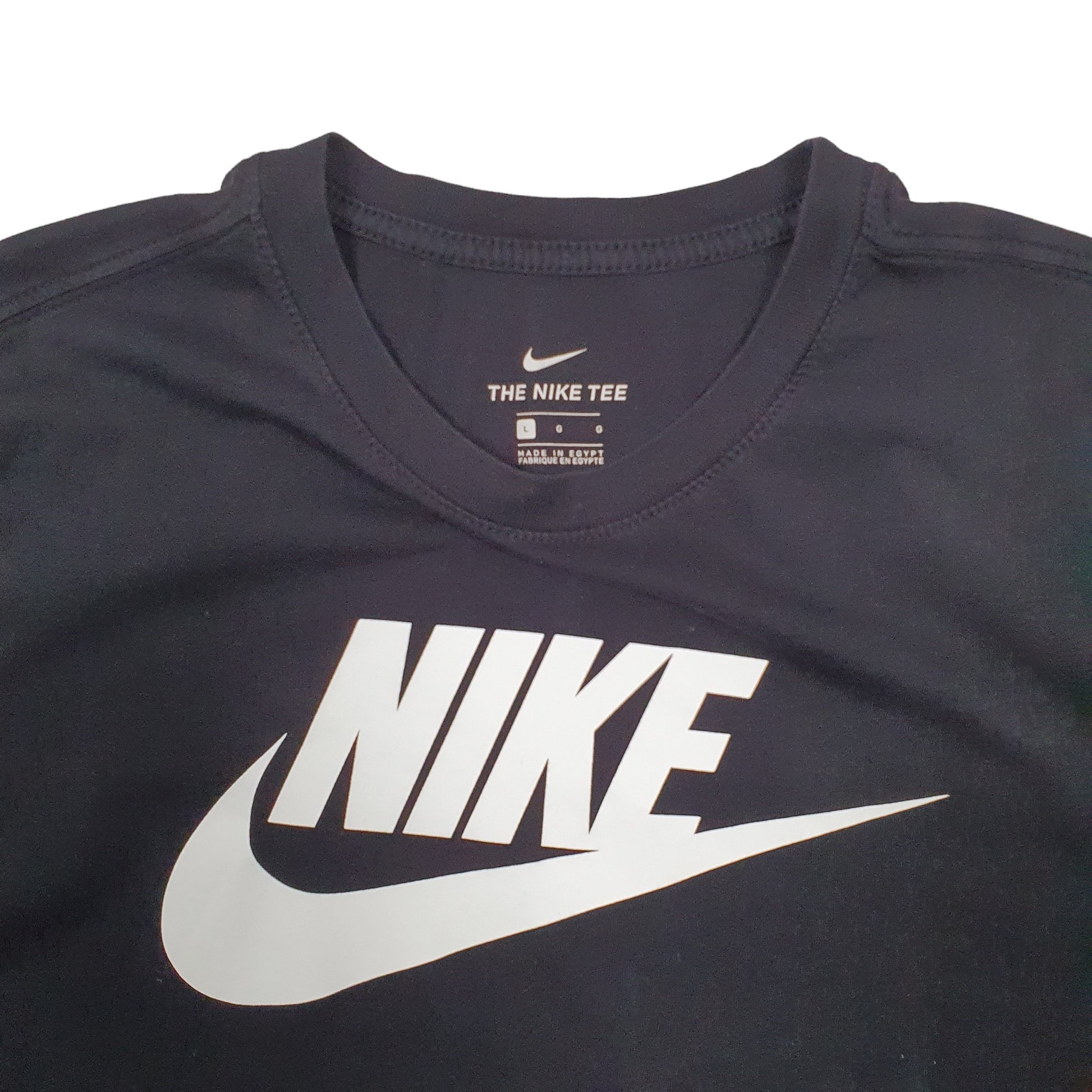 Mens Blue Nike Spellout Short Sleeve T Shirt