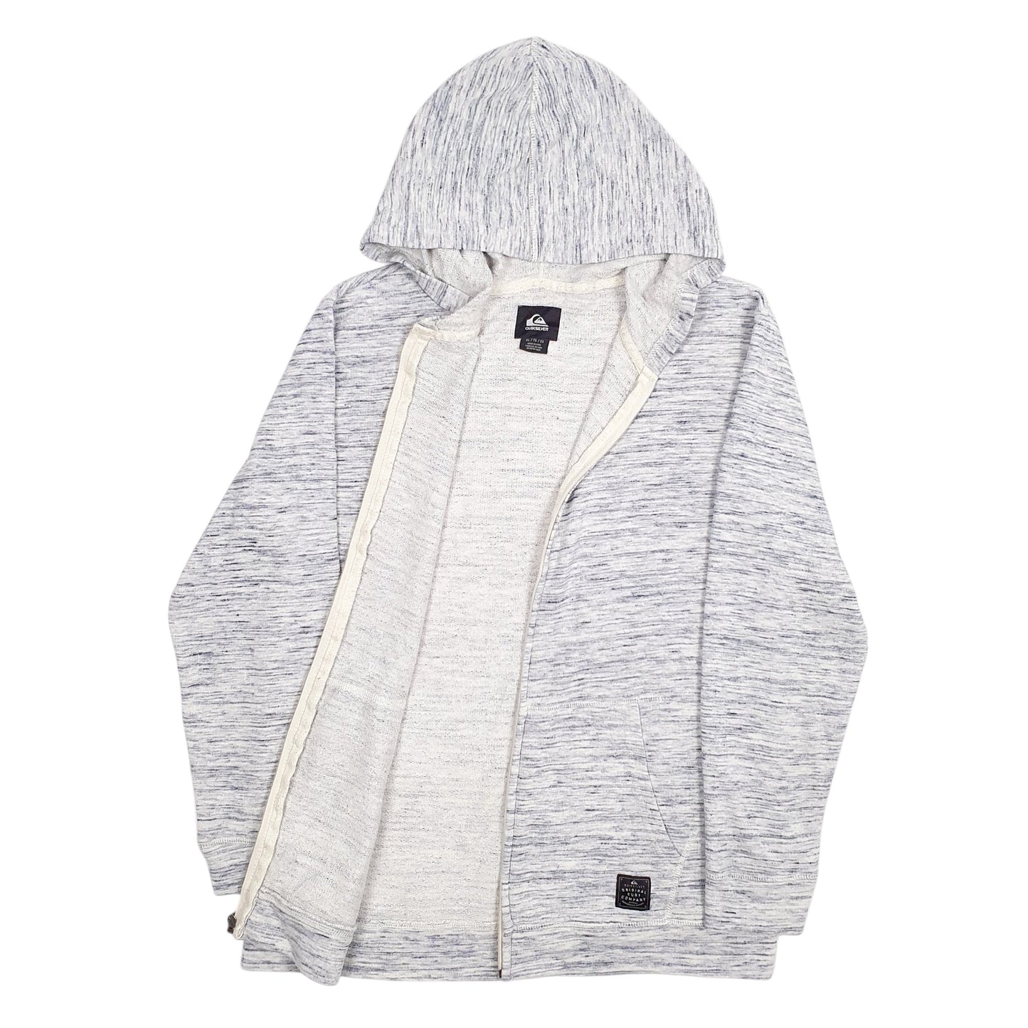 Womens Grey Quicksilver  Full Zip Jumper
