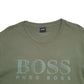Mens Green Hugo Boss Spellout Short Sleeve T Shirt