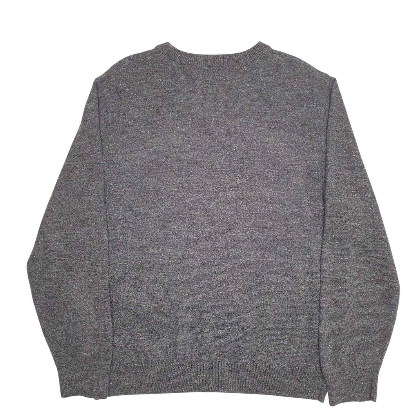 Mens Grey Nautica Knit Crewneck Jumper