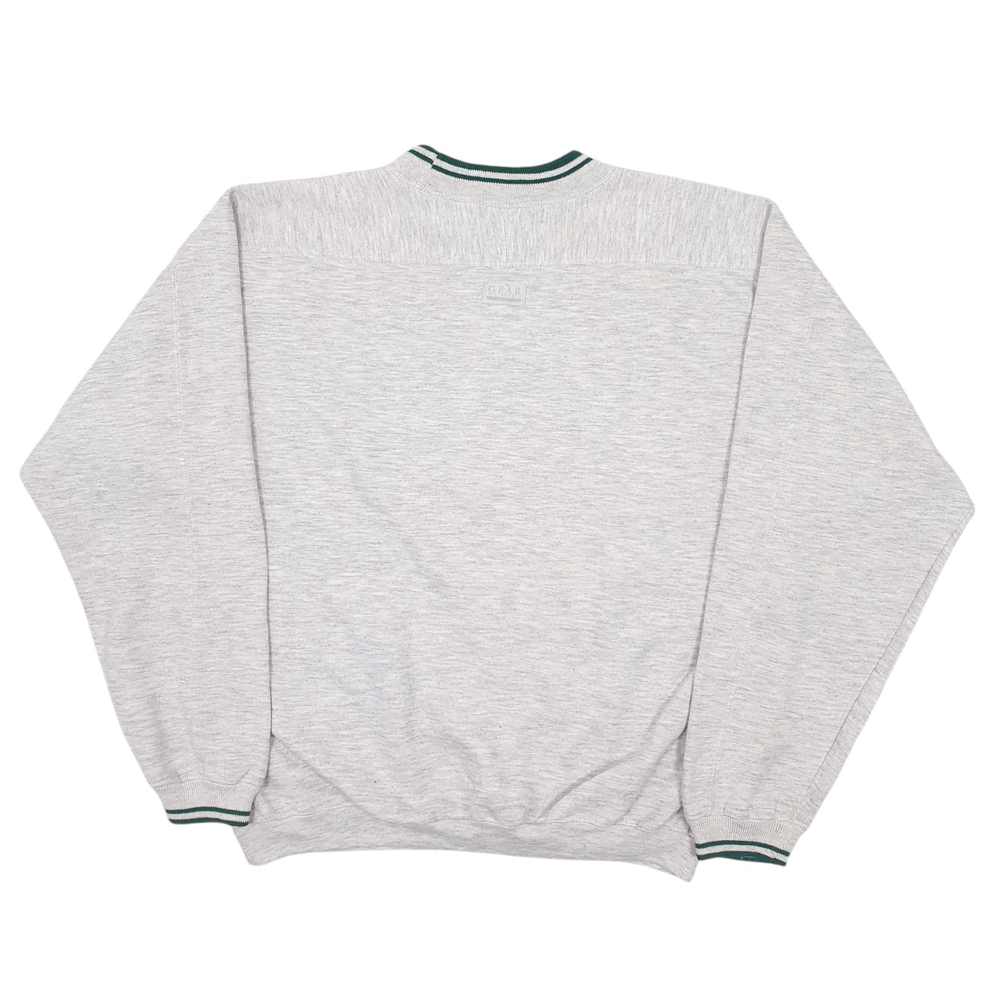 Mens Grey Gear for Sports Vintage 1990s Grand Rapids USA College Crewneck Jumper