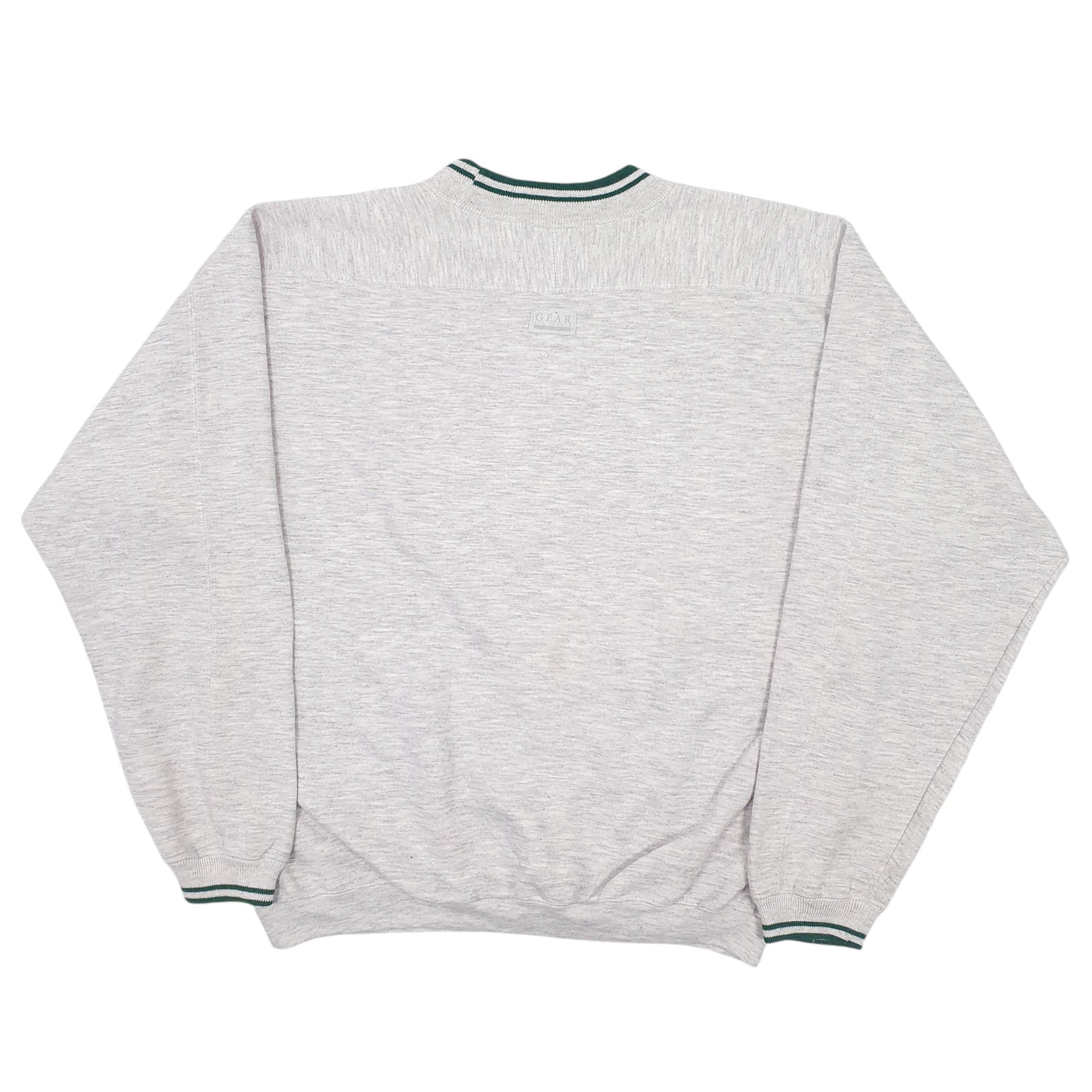 Mens Grey Gear for Sports Vintage 1990s Grand Rapids USA College Crewneck Jumper