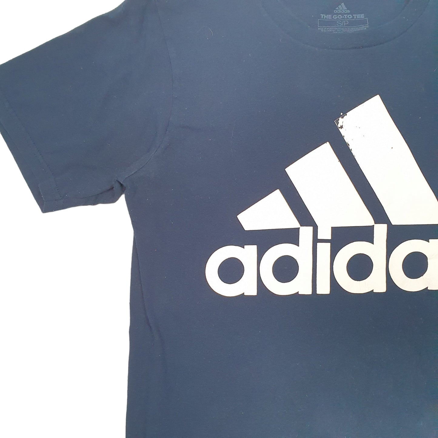 Mens Navy Adidas  Short Sleeve T Shirt