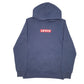Womens Navy Levis Big E Box Logo Hoodie Jumper