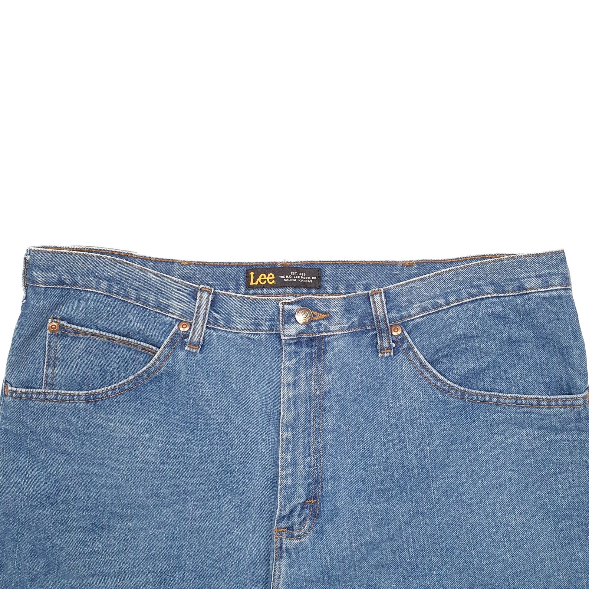 Mens Blue Lee  Denim Shorts
