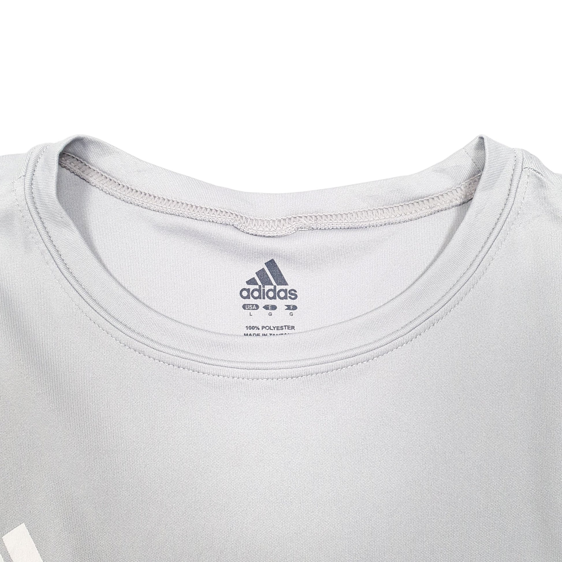 Womens Grey Adidas Red Bulls Soccer New York Active Short Sleeve T Shirt