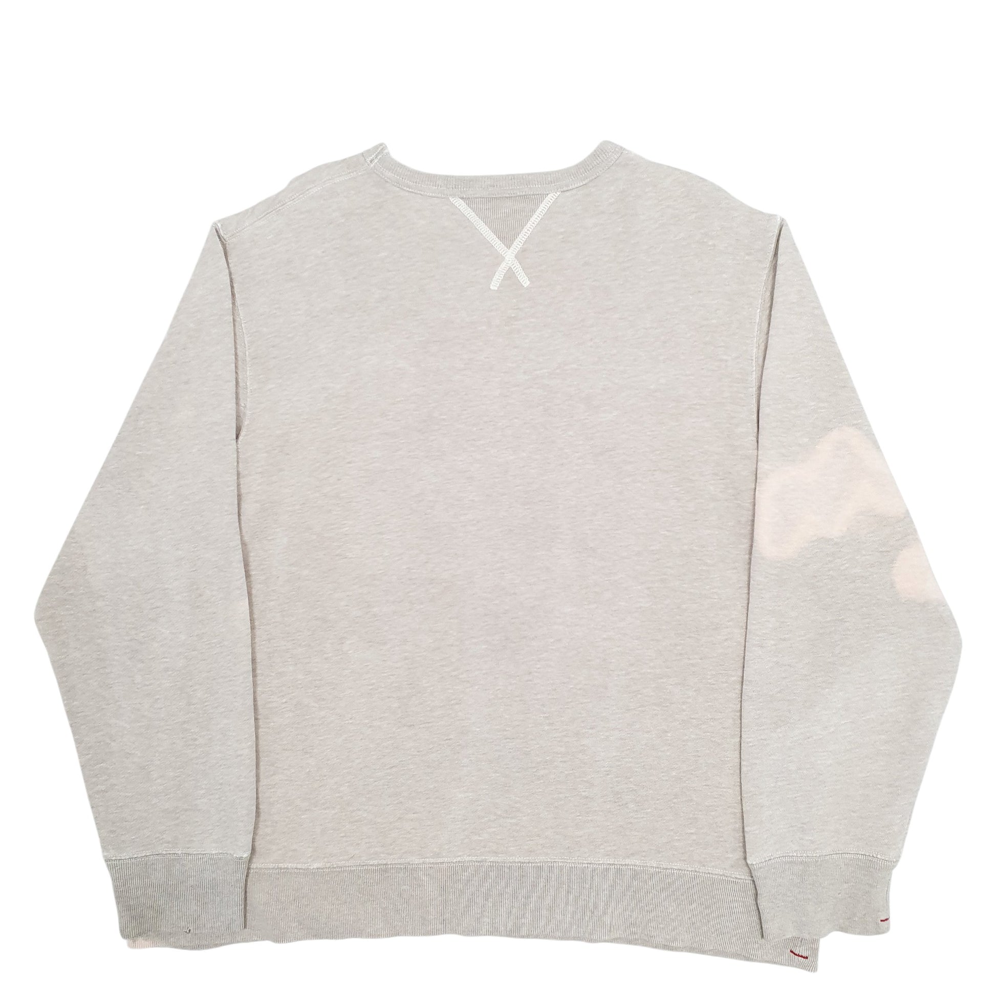 Mens Grey Ralph Lauren Polo Jeans Spellout Crewneck Jumper