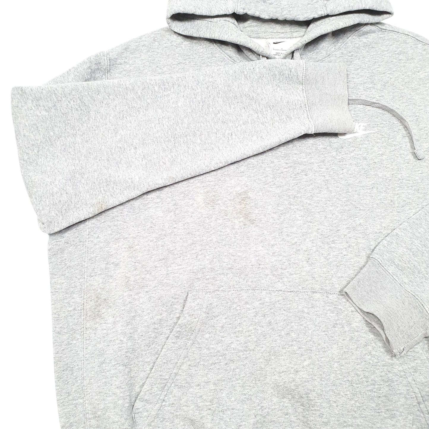 Mens Grey Nike Loose Baggy Hoodie Jumper