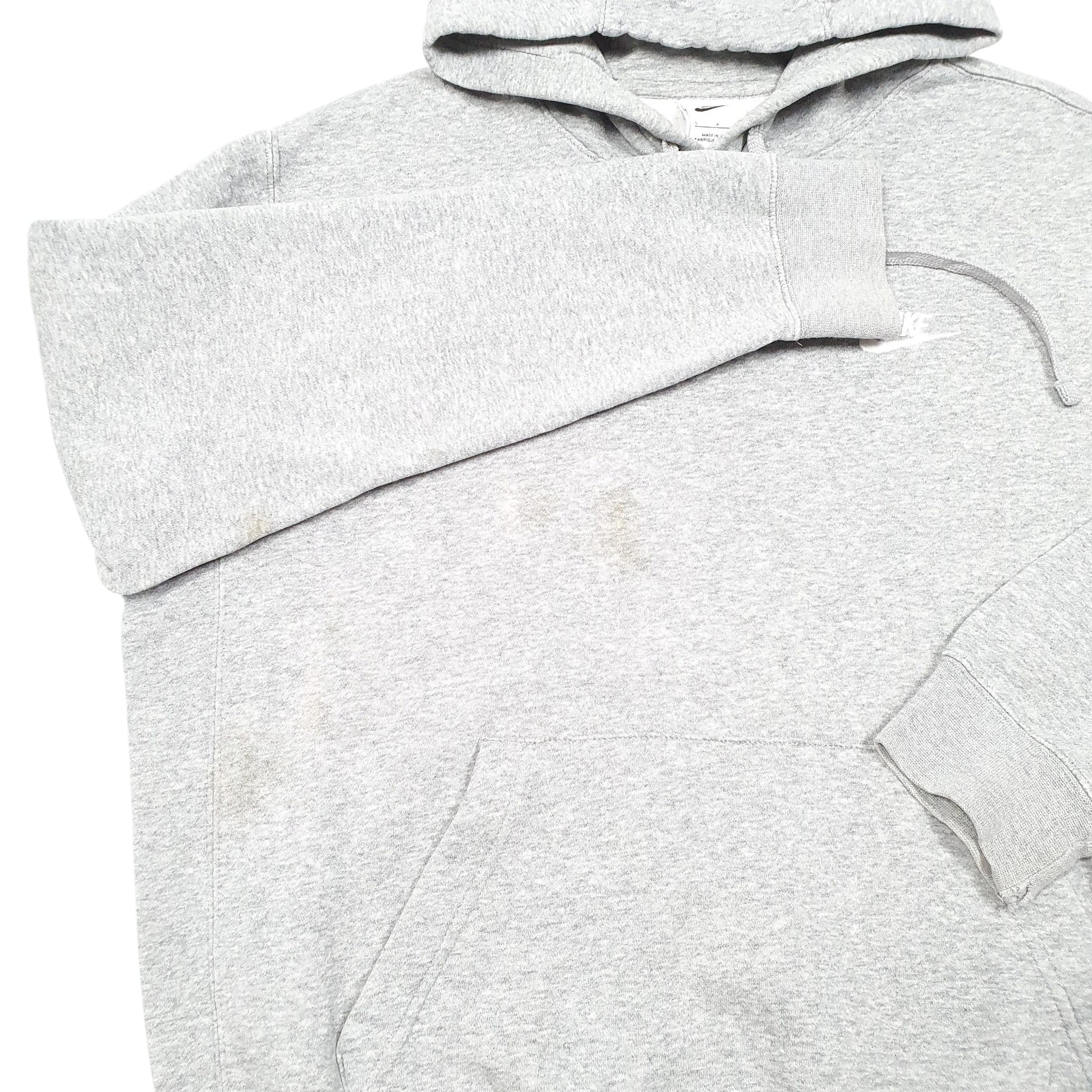 Mens Grey Nike Loose Baggy Hoodie Jumper