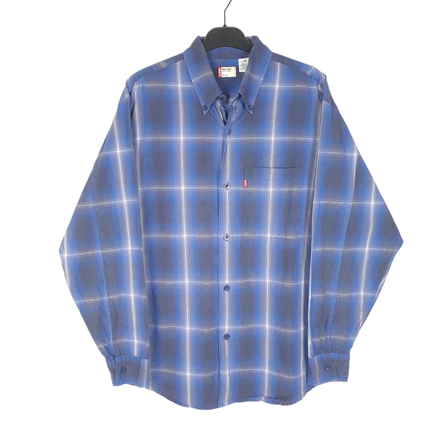 Mens Blue Levis Red Tab Long Sleeve Shirt