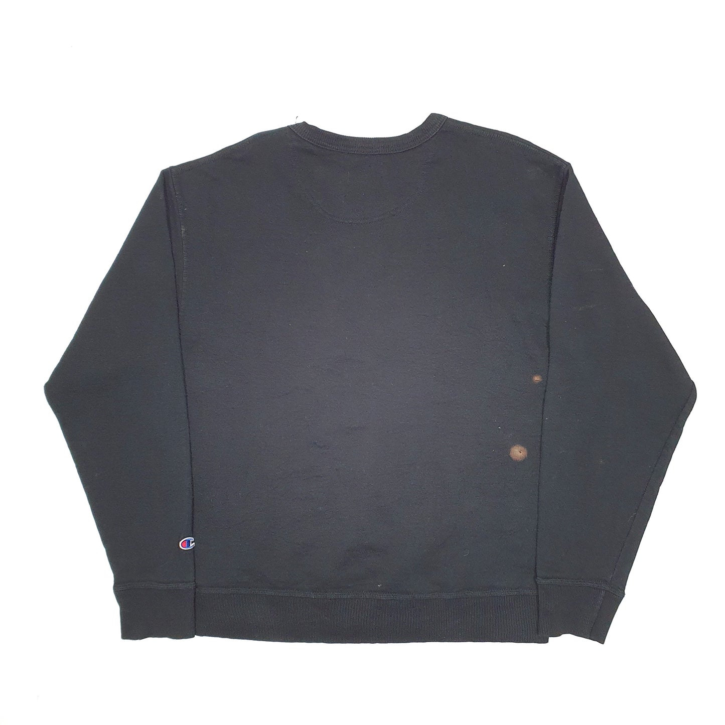 Mens Black Champion  Crewneck Jumper