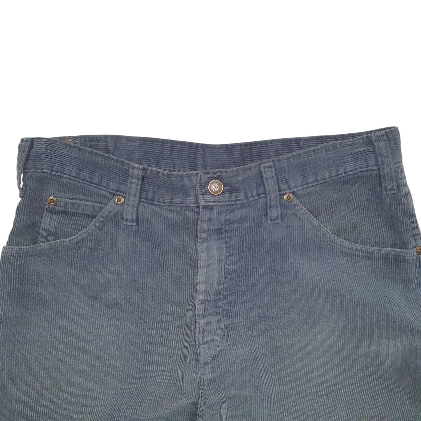 Mens Blue Dickies Workwear Corduroy Trousers