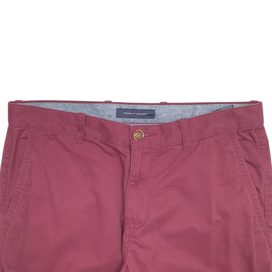 Mens Burgundy Tommy Hilfiger  Chino Trousers