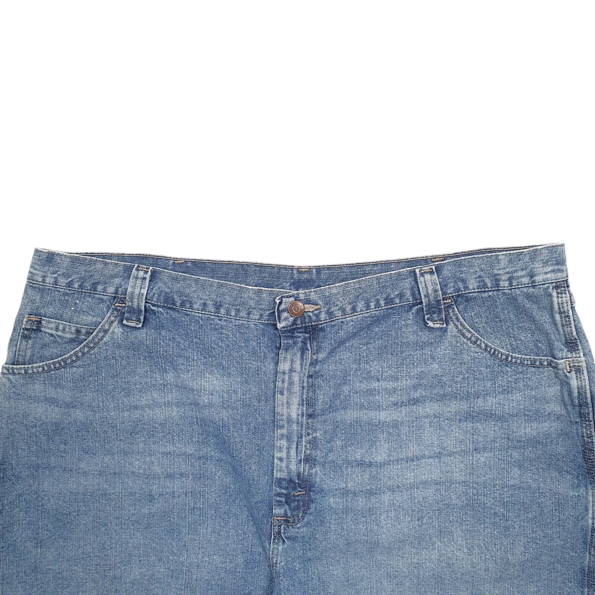 Mens Blue Wrangler Denim Jeans Jorts Carpenter Shorts