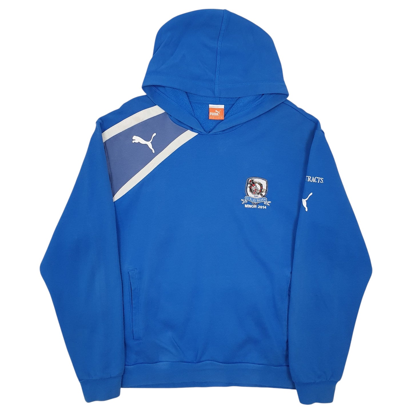 Mens Blue Puma  Hoodie Jumper