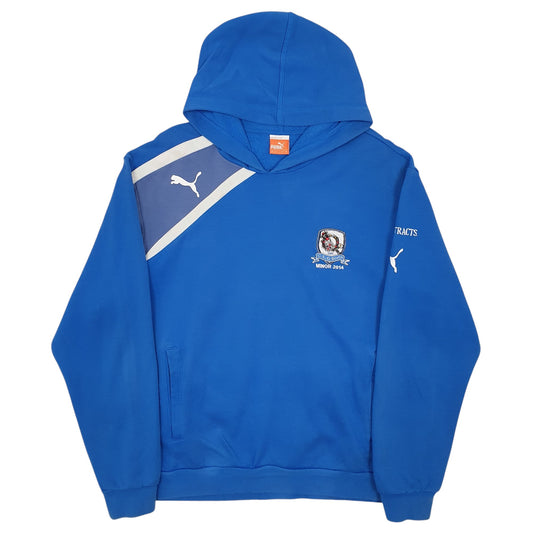 Mens Blue Puma  Hoodie Jumper