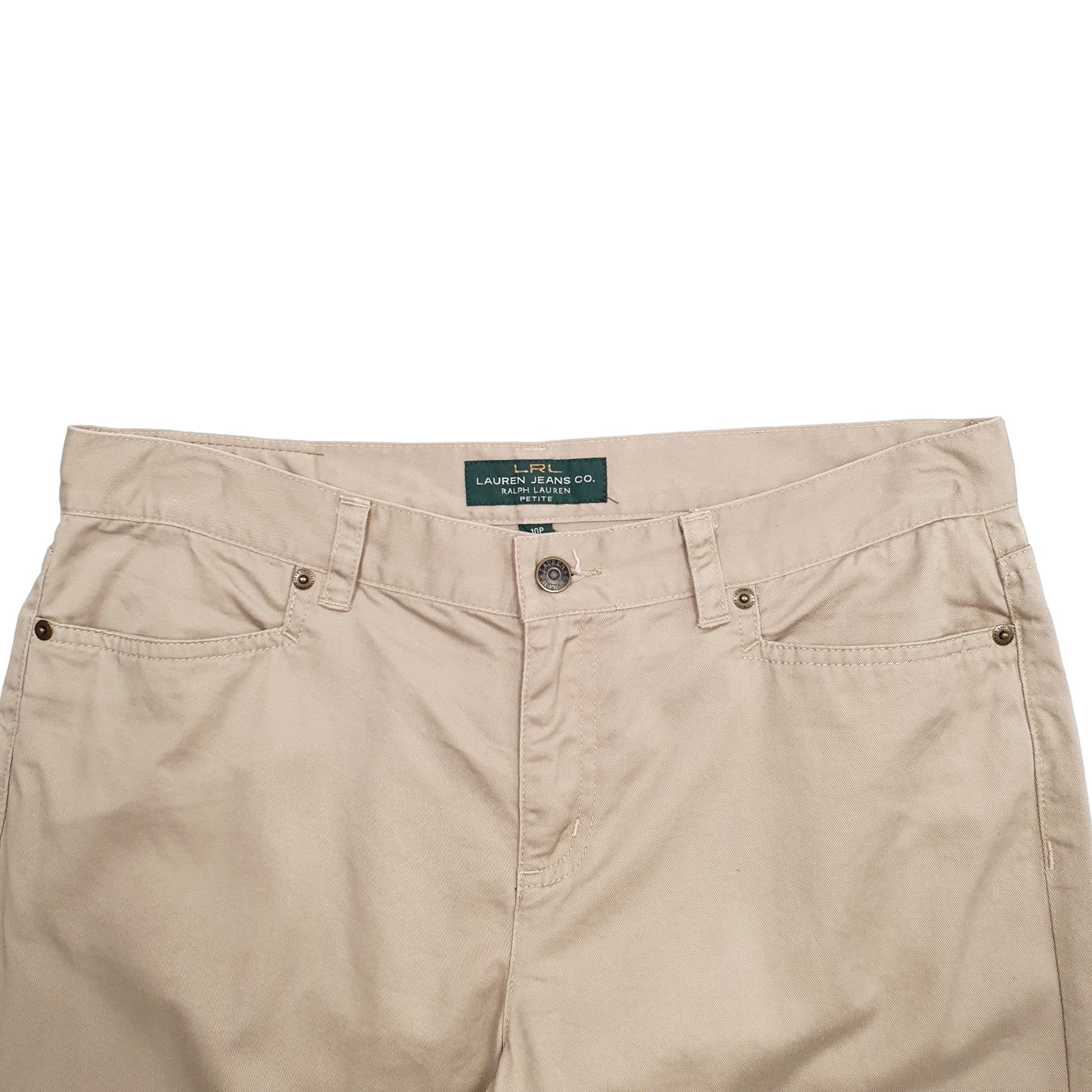 Womens Beige Ralph Lauren Capri Chino Shorts