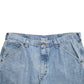 Mens Blue Lee Dungarees Carpenter Shorts