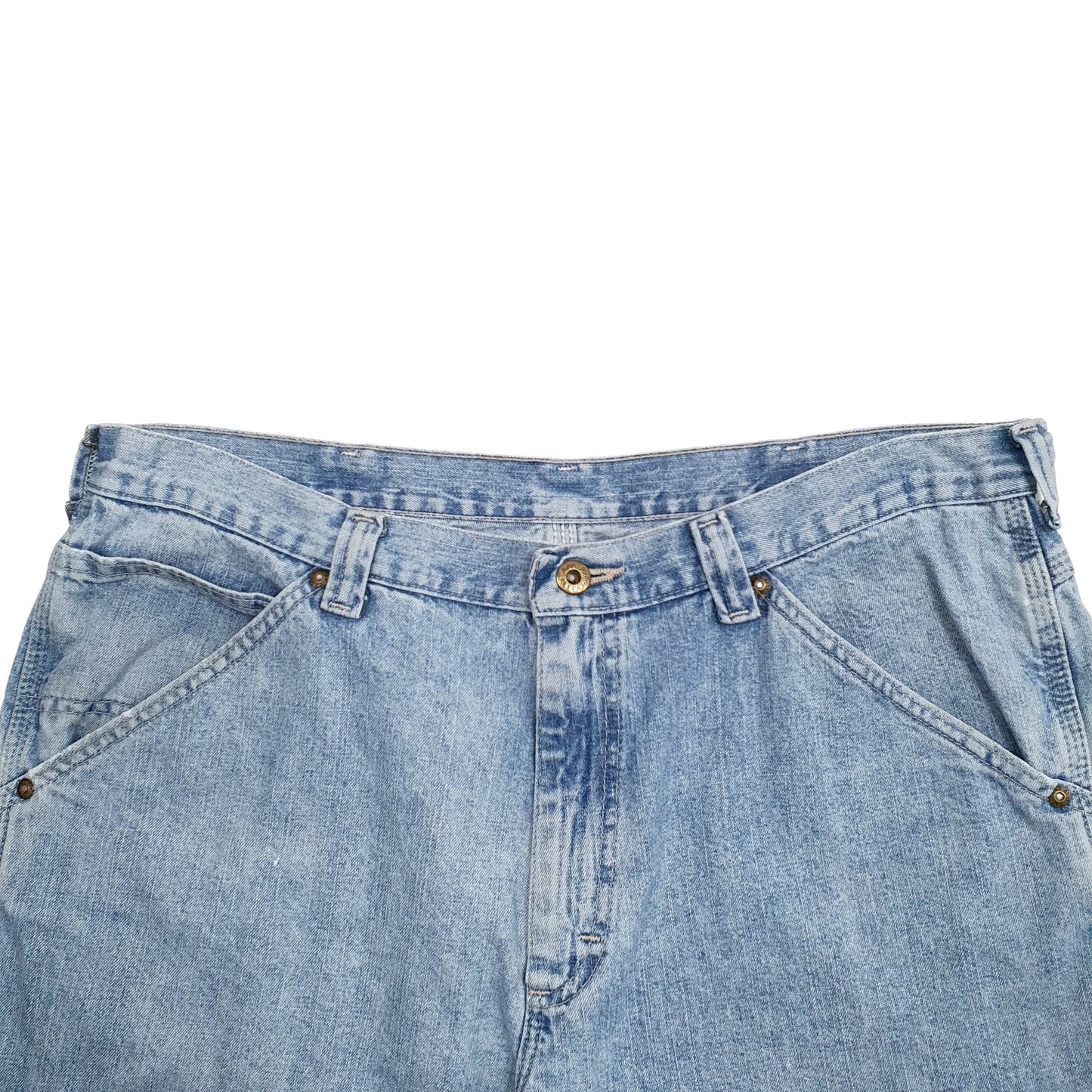 Mens Blue Lee Dungarees Carpenter Shorts