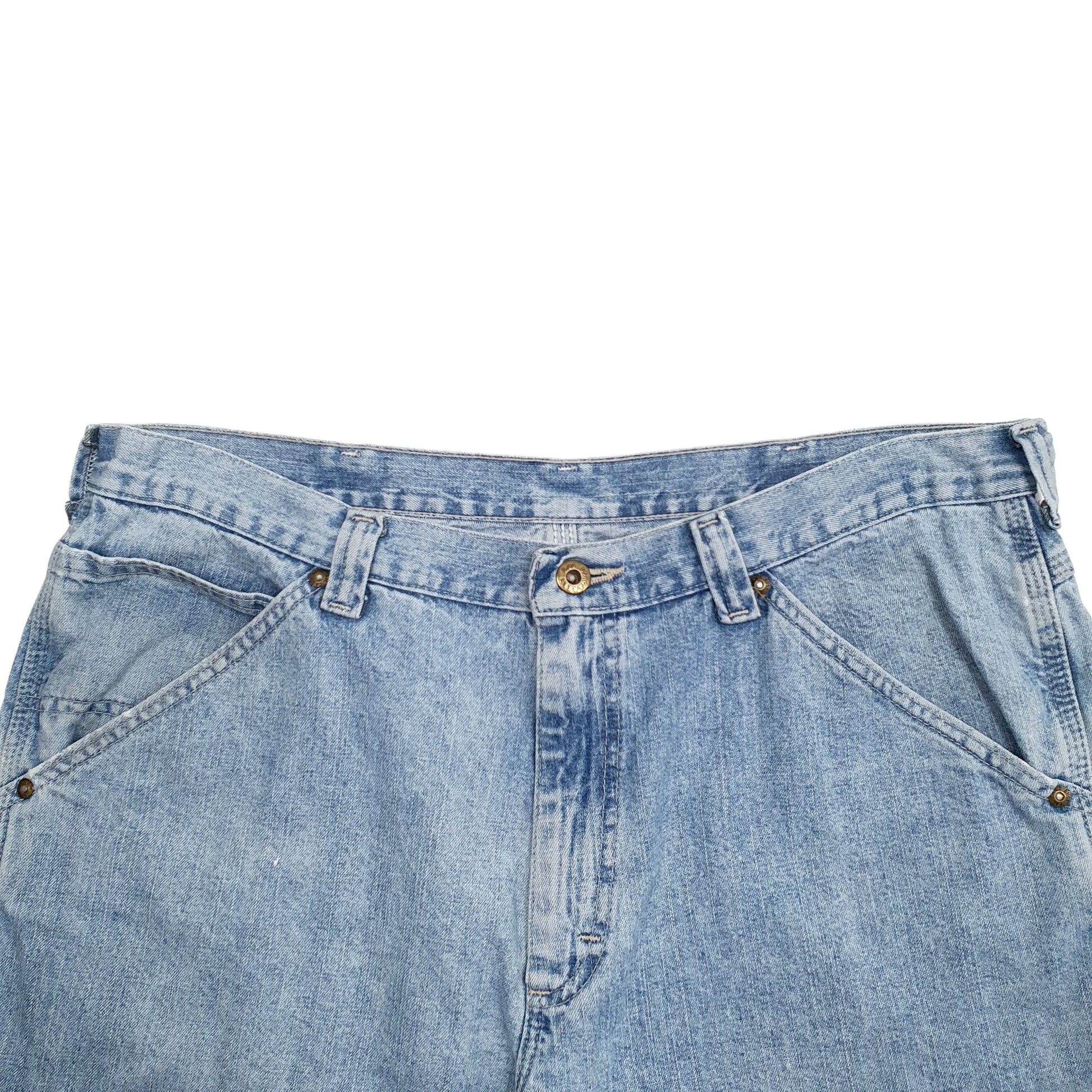 Mens Blue Lee Dungarees Carpenter Shorts