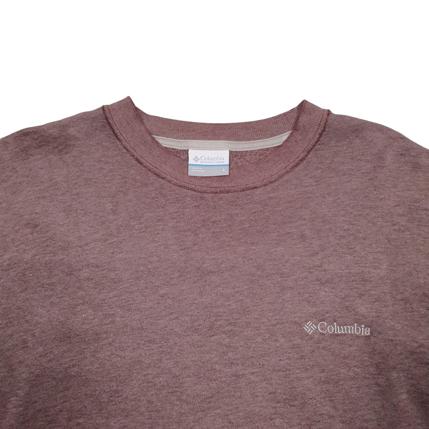 Mens Brown Columbia  Crewneck Jumper