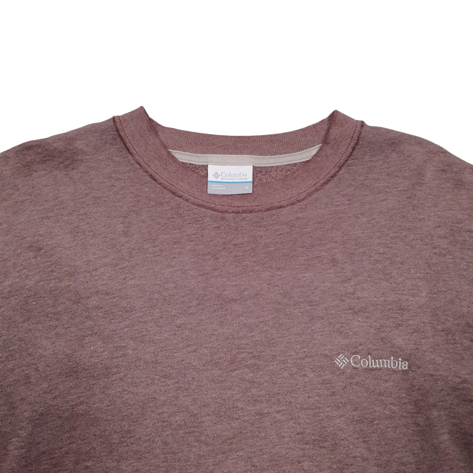 Mens Brown Columbia  Crewneck Jumper