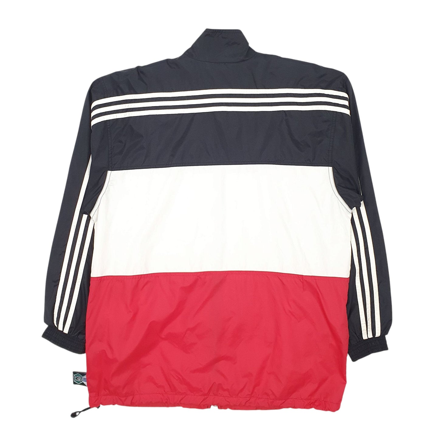 Mens Black Adidas Vintage 90s DC United Quarter Zip Coat