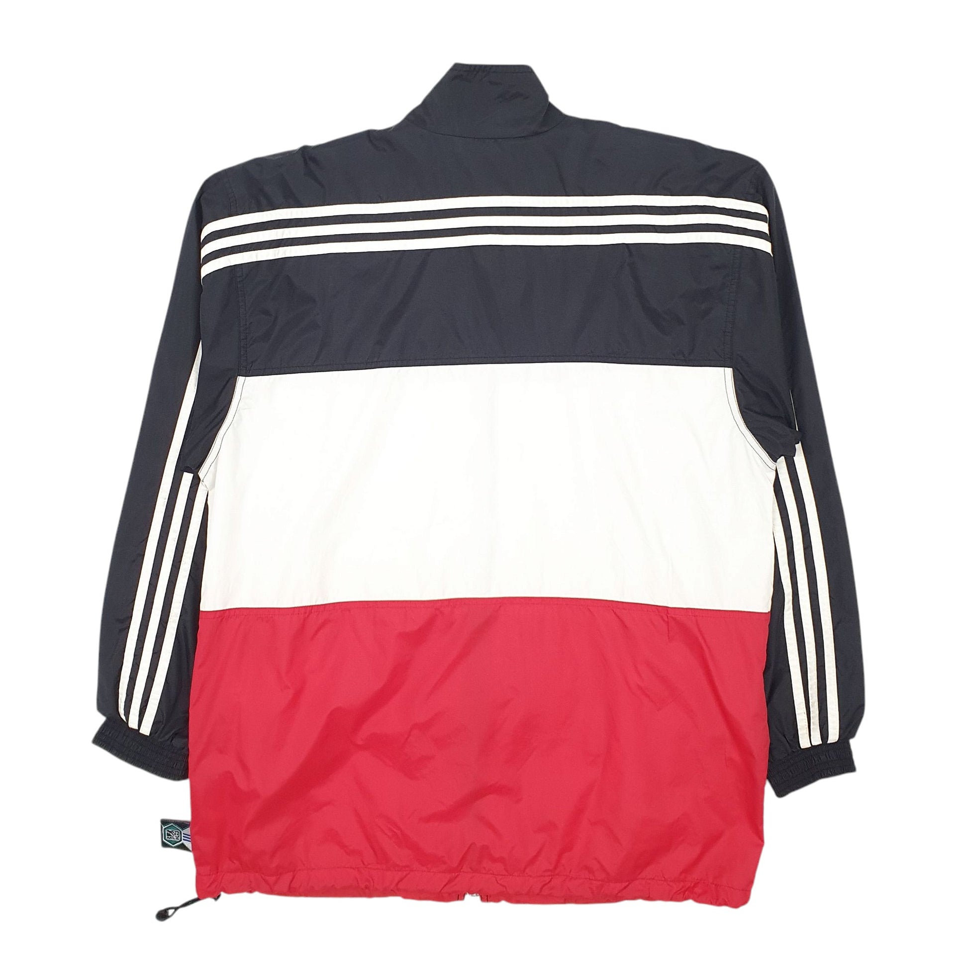 Mens Black Adidas Vintage 90s DC United Quarter Zip Coat