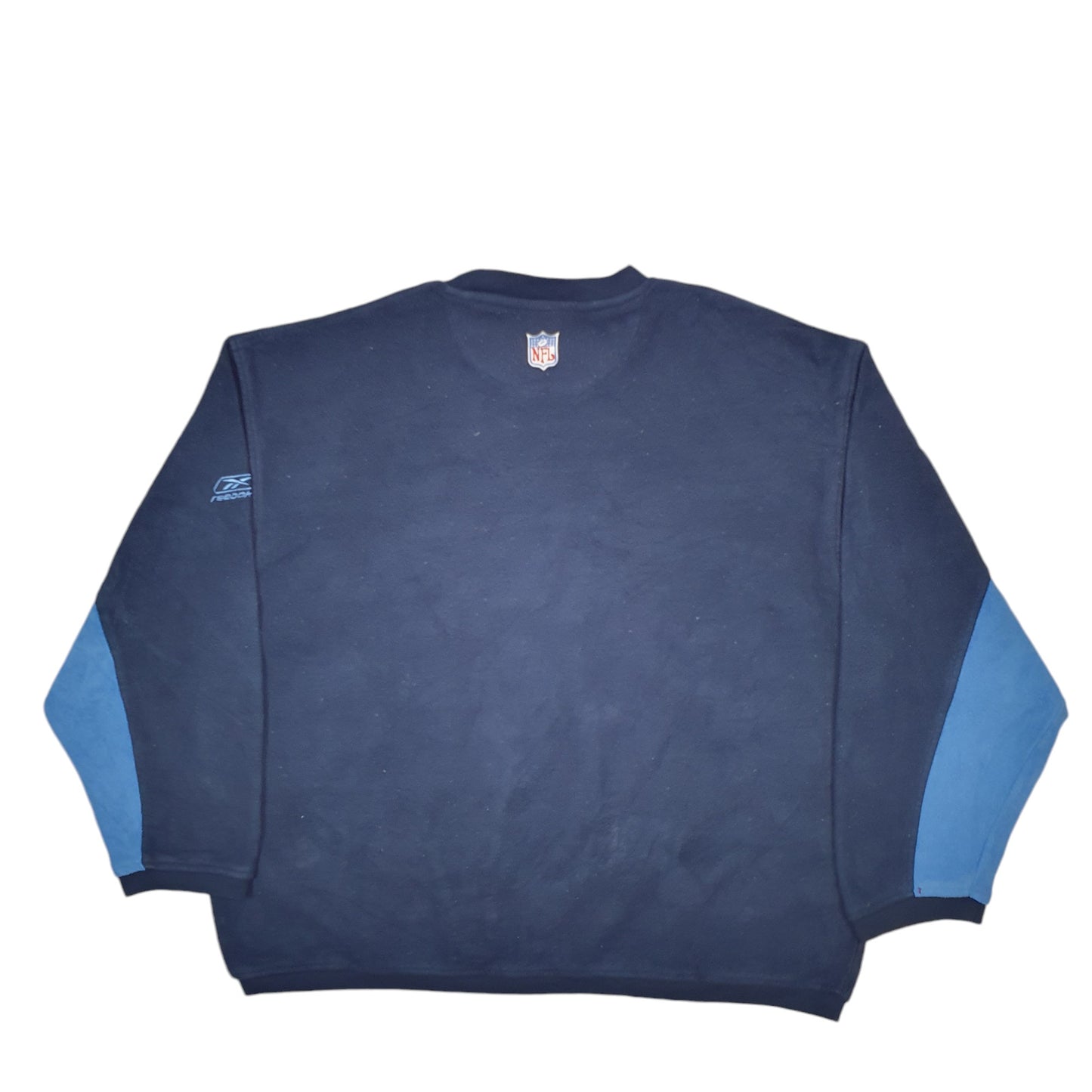 Mens Blue Reebok NFL Football American Crewneck Jumper