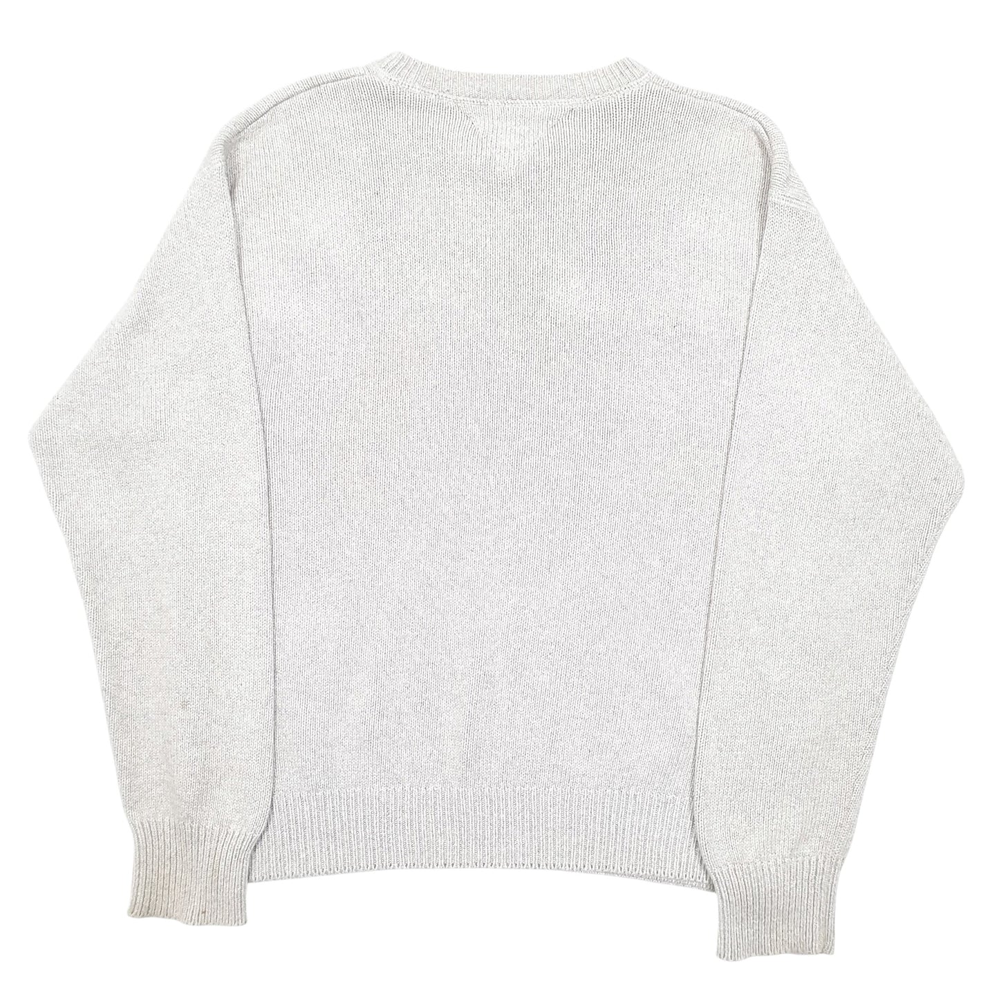 Mens Grey Tommy Hilfiger Vintage 90s Knit Crewneck Jumper