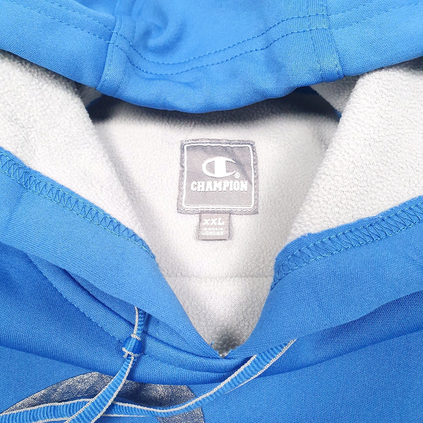 Mens Blue Champion Active U.S Lacrosse Hoodie Jumper