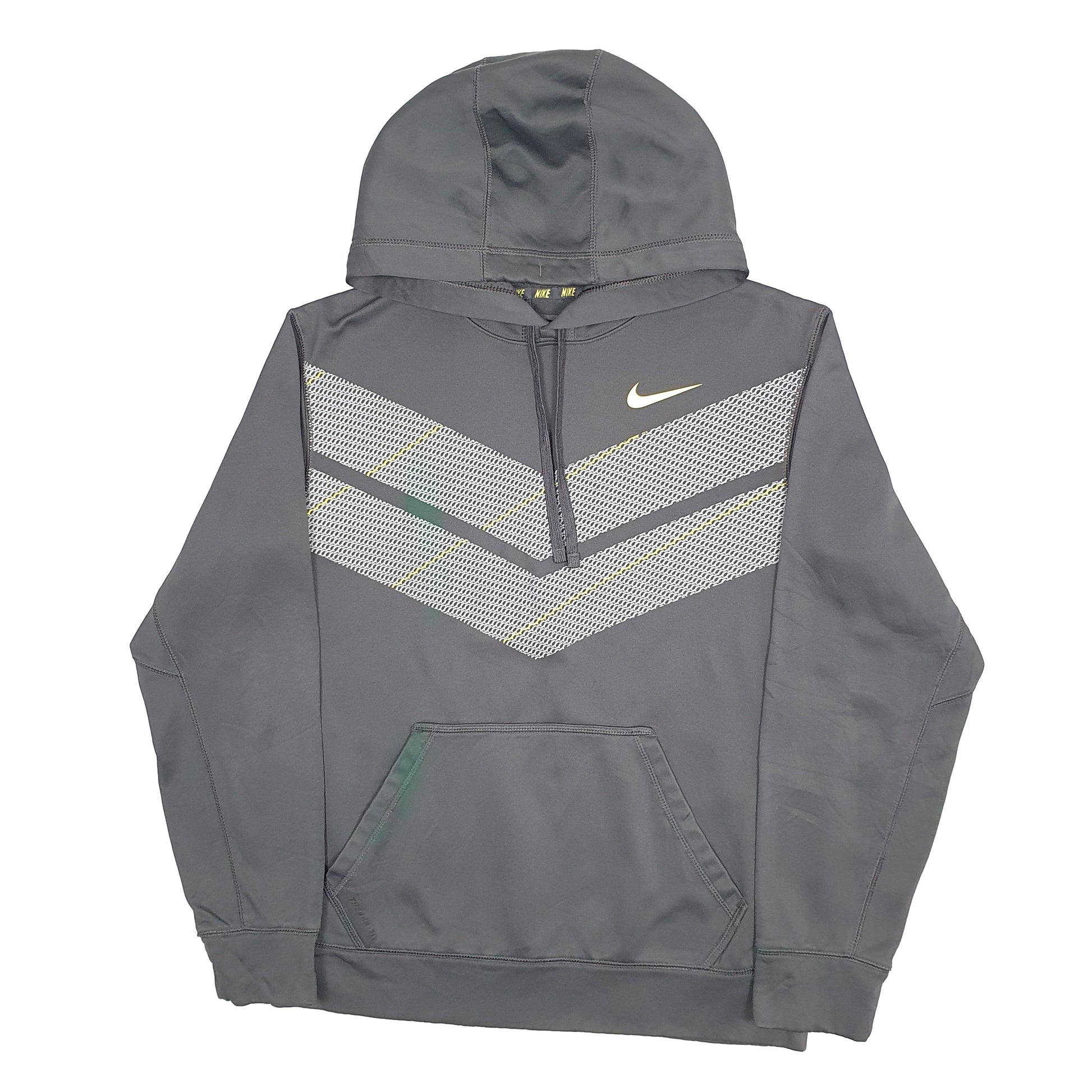 Mens Grey Nike Therma Fit Hoodie Jumper