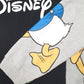 Womens Black Disney Donald Duck Spellout Crewneck Jumper