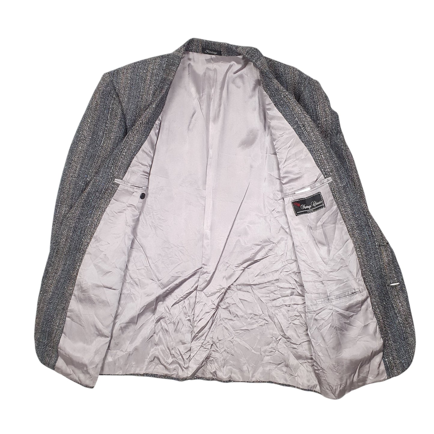 Mens Grey Heritage Classic Silk Vintage 80s Made In Canada  Coat