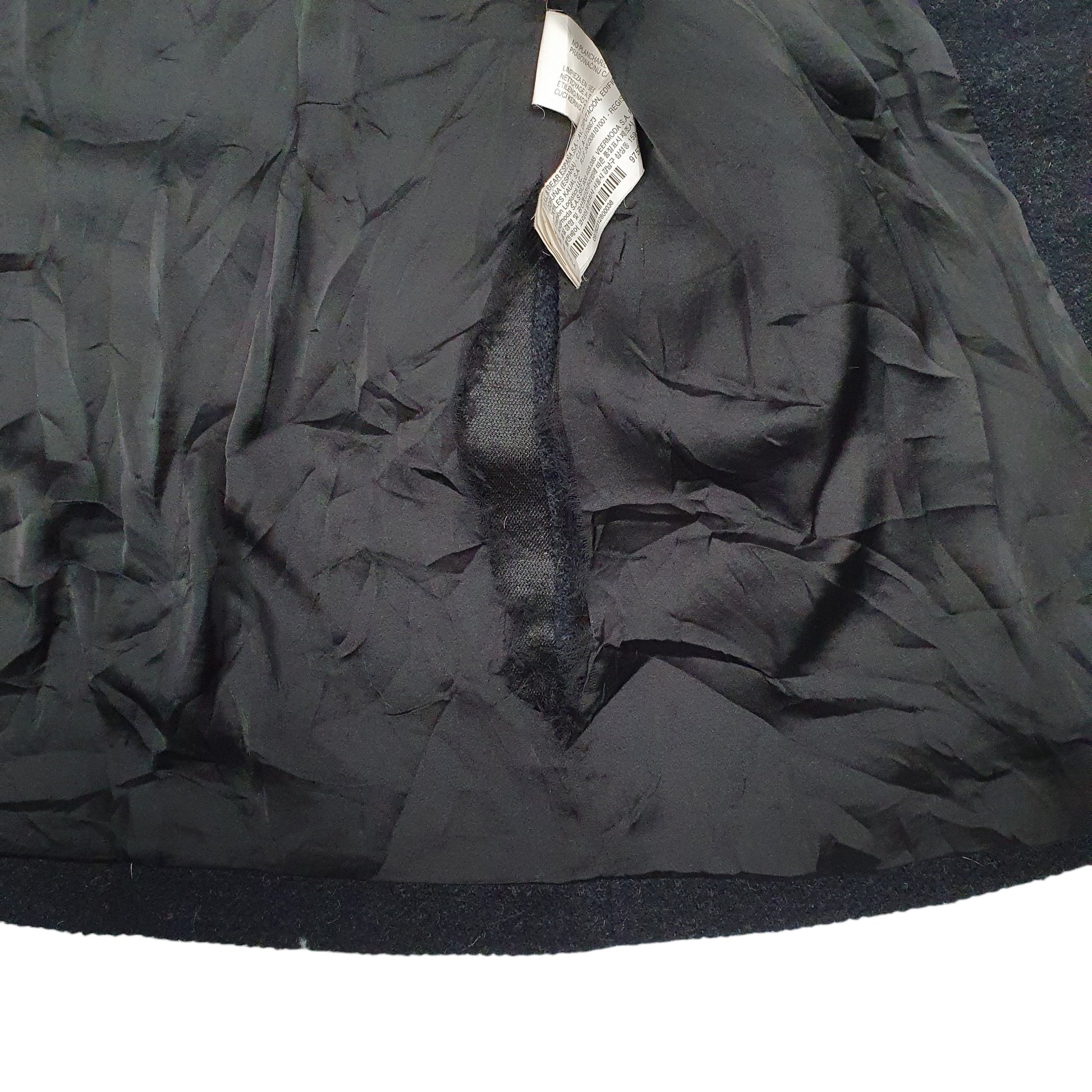 Mens Navy Pull & Bear Overcoat Trench  Coat