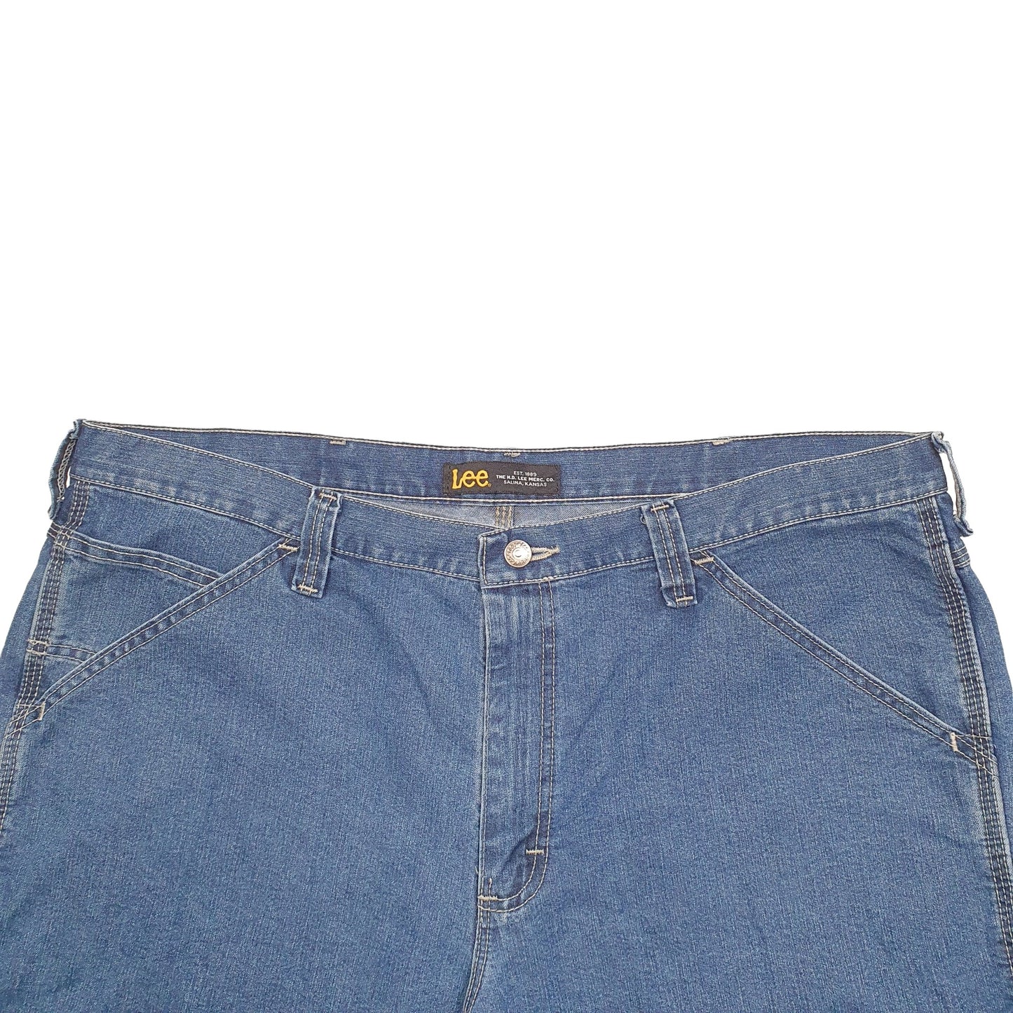 Mens Blue Lee  Carpenter Shorts