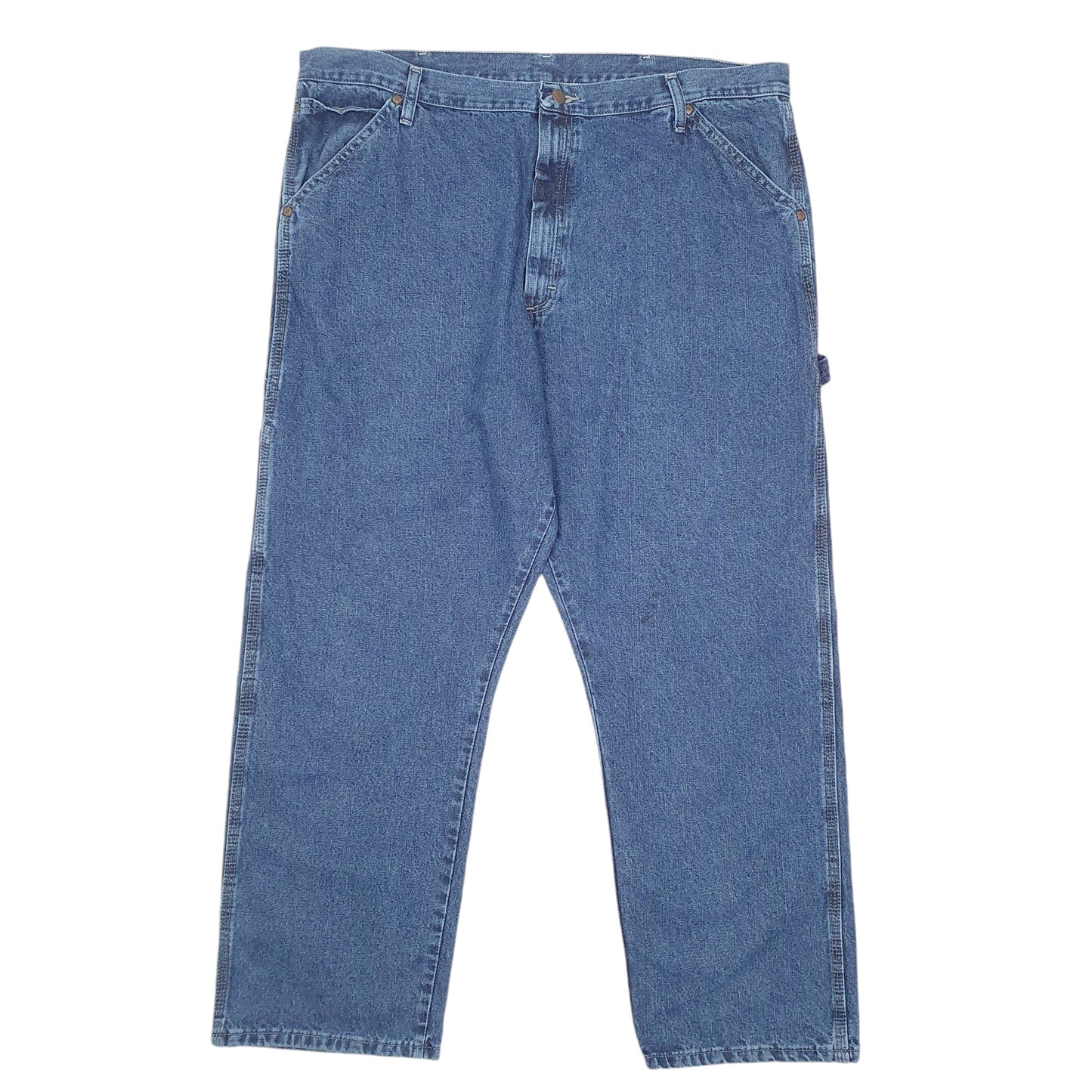 Mens Blue Wrangler Carpenter Pants Workwear Casual JeansW40 L30