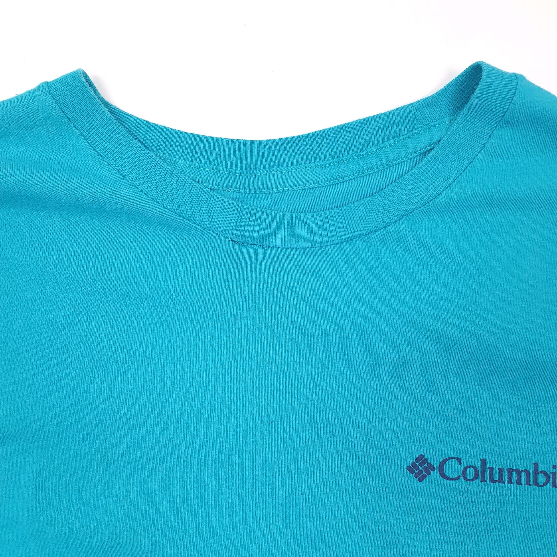 Mens Blue Columbia Sportswear  Short Sleeve T Shirt