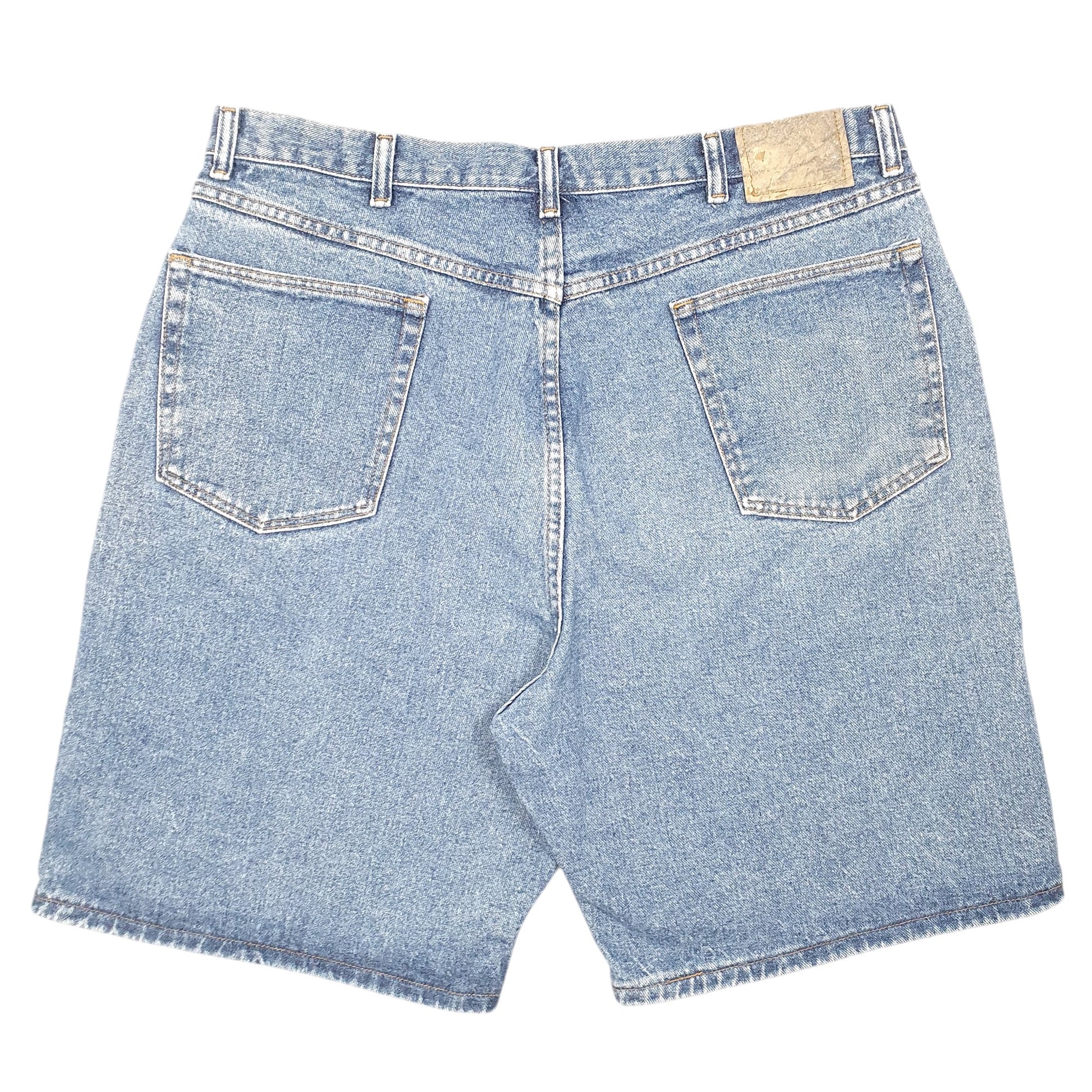 Mens Blue Wrangler Denim Jeans Jorts Denim Shorts