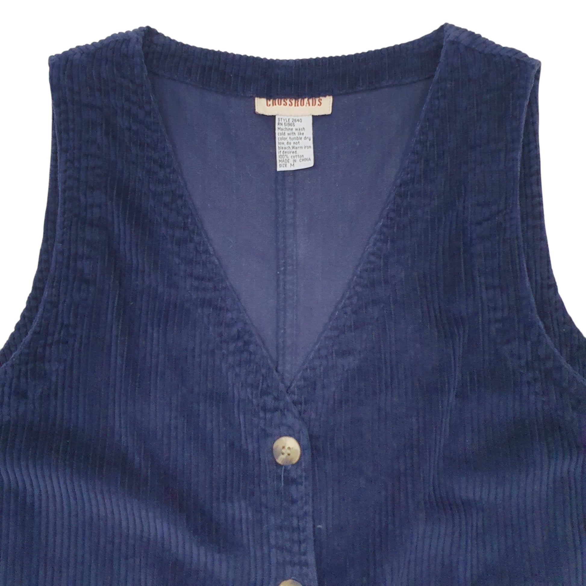 Womens Navy Crossroads Vest Cardigan Jumper