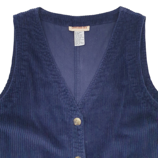 Womens Navy Crossroads Vest Cardigan Jumper