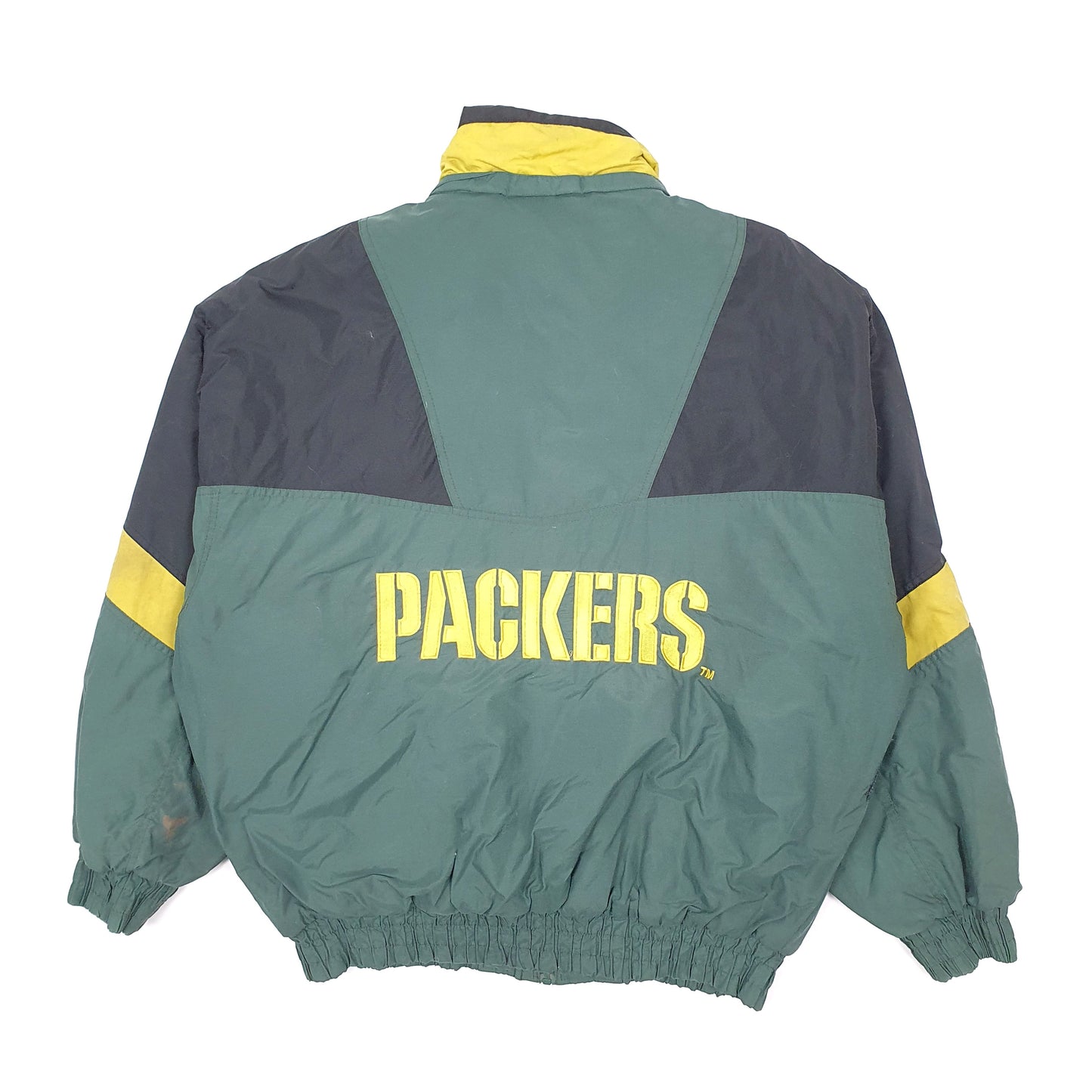Mens Green NFL Locker Line Green Bay Packers Vintage 1990s  Coat