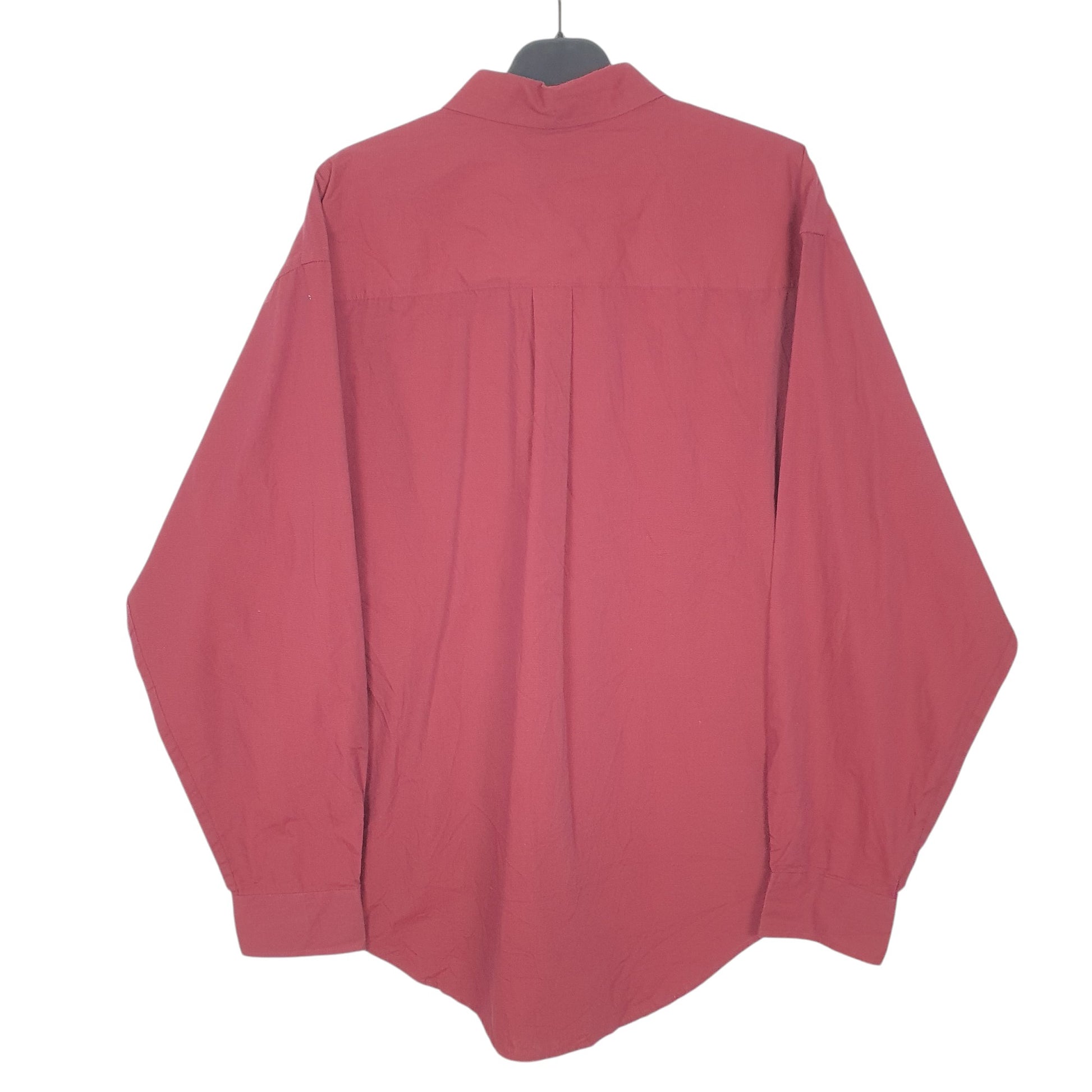 Mens Burgundy Puritan  Long Sleeve Shirt