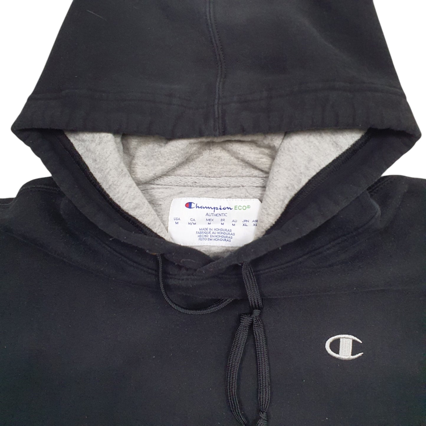 Mens Black Champion  Hoodie Jumper
