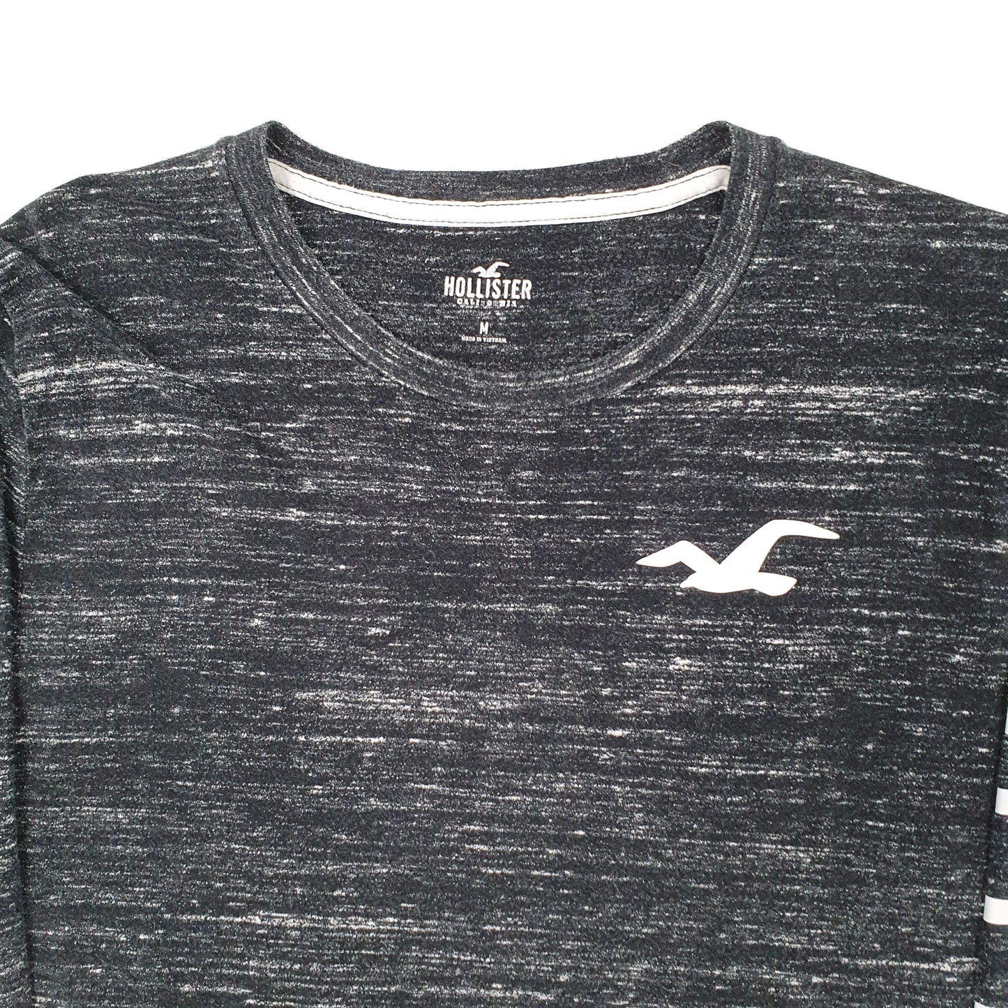 Mens Black Hollister  Long Sleeve T Shirt