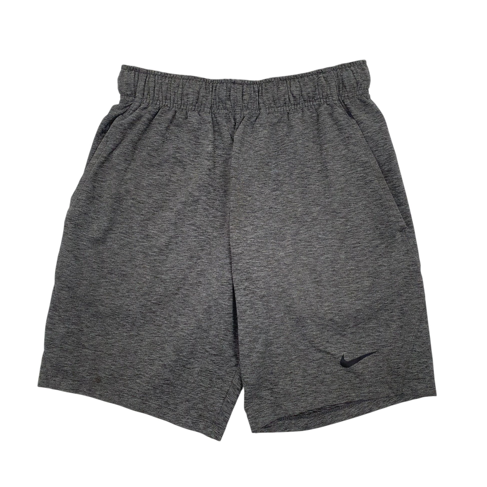 Mens Grey Nike Stretch Dri-Fit Active Wear Sweat Shorts