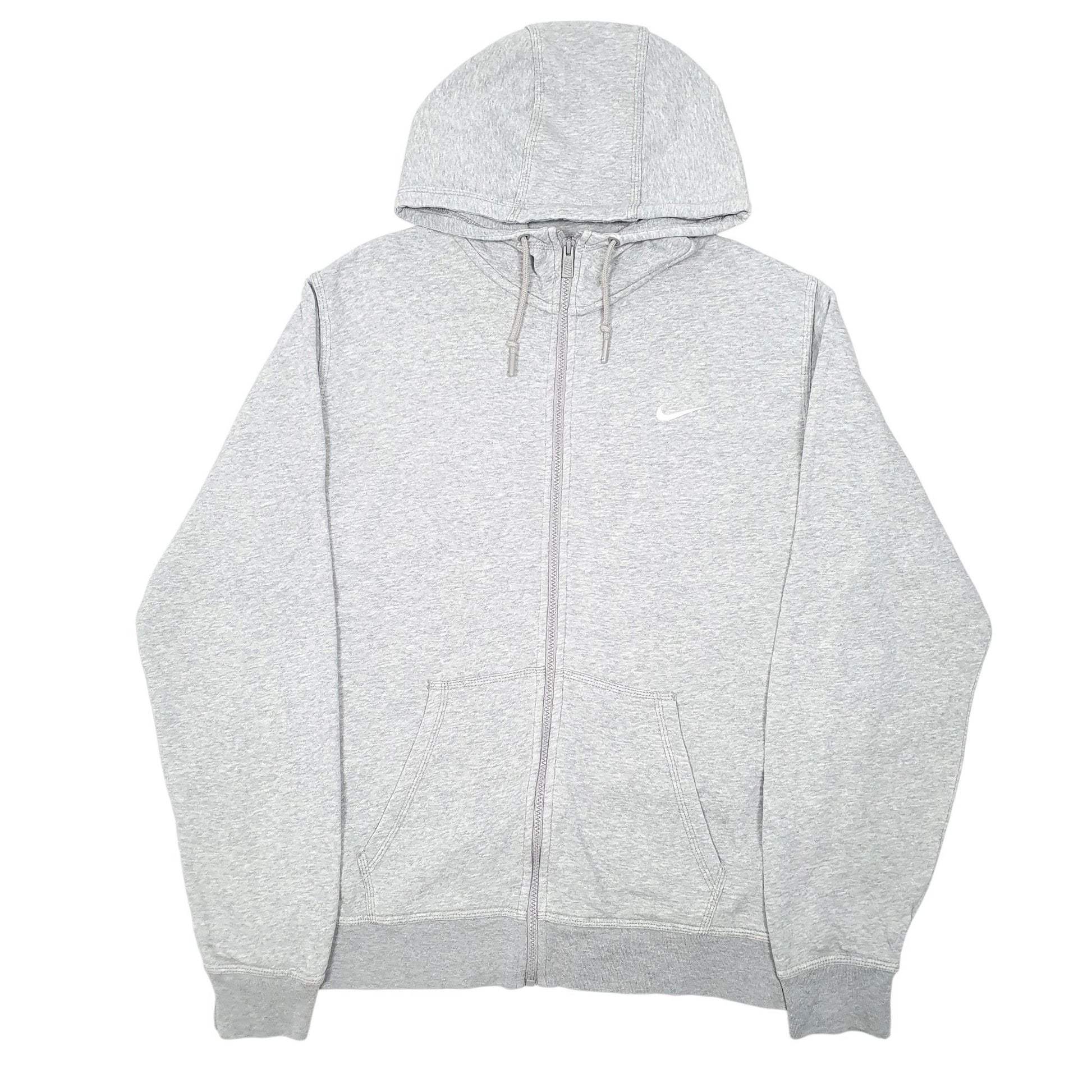 Mens Grey Nike Hoodie Full Zip Jumper