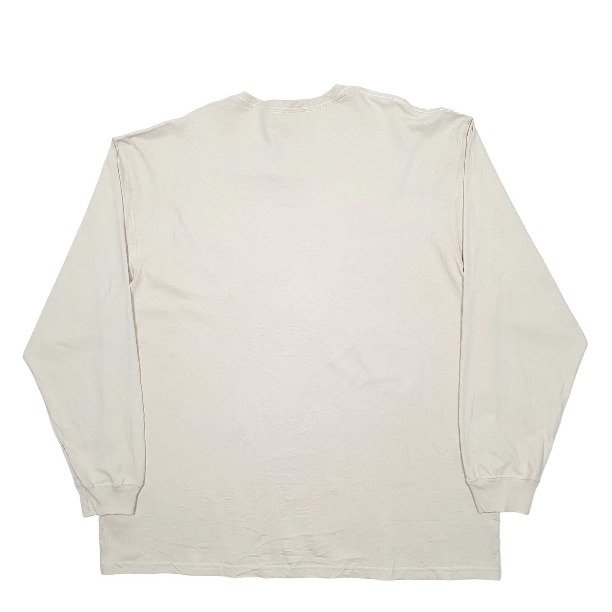 Mens Cream Carhartt  Long Sleeve T Shirt