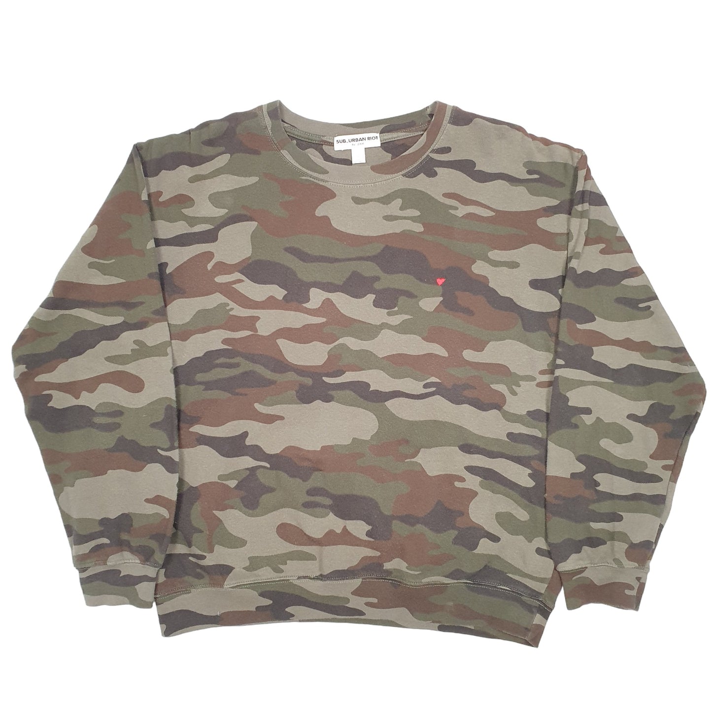 Mens Khaki Sub Urban Riot  Crewneck Jumper